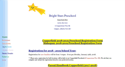 Desktop Screenshot of brightstarspreschool.ca